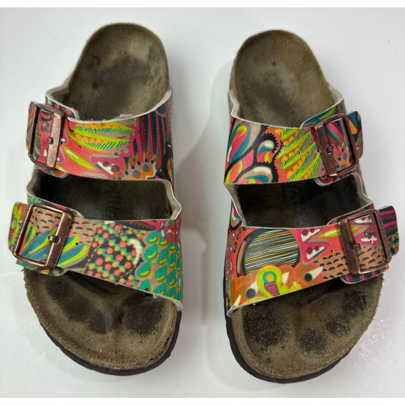 Birkenstock Papillio Dorothy Sandal African Wax Raspberry Slides Size 39 US 8 - Picture 2 of 13